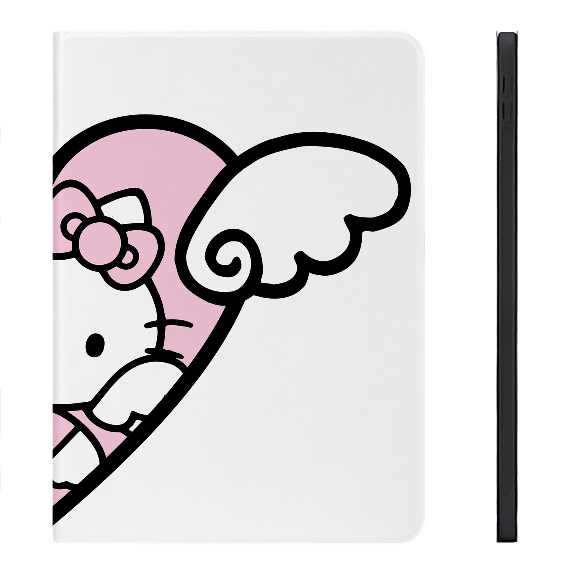 （画像用） Hello Kitty ハローキティ IPadケース ペンホルダー付き ブックスタイルデザイン